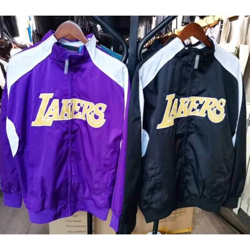 LAKERS 湖人隊 正品 運動夾克 寬鬆 外套 嘻哈 饒舌 美版M~2XL