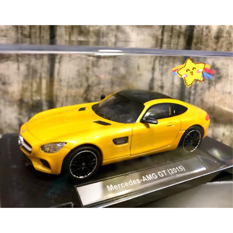 7-11 賓士 Mercedes AMG GT R   1··43 鋅合金 模型車 絕版 全新 綠色 黃色 2017