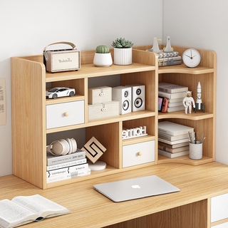 【熱銷A1】桌上書架辦公室桌面簡易小架子整理收納架簡約學生多層置物架書櫃