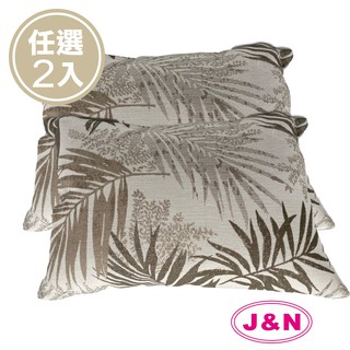 【J&N】熱帶羽葉抱枕28x40(2入)