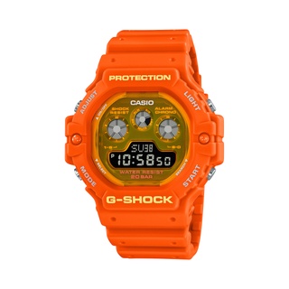 【CASIO G-SHOCK】永恆終極韌性冷光時尚雙顯運動腕錶-亮眼橘/DW-5900TS-4/台灣總代理公司貨享一年保