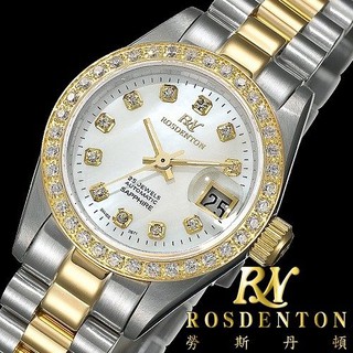 【勞斯丹頓ROSDENTON】96233LTB-2B 風華經典 鋼錶帶 機械女錶 銀 23mm 台南 時代鐘錶