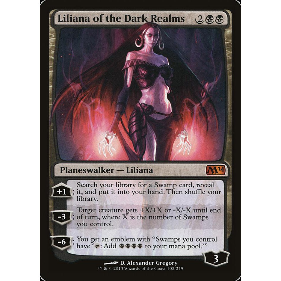 Liliana of the Dark Realms 闇境莉蓮娜 魔法風雲會 MTG