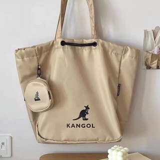 【換新包啦】KANGOL2021袋鼠抽繩大容量防水托特包時尚男女斜揹包通用學生女包斜揹包 後揹包 揹包 托特包 帆布包