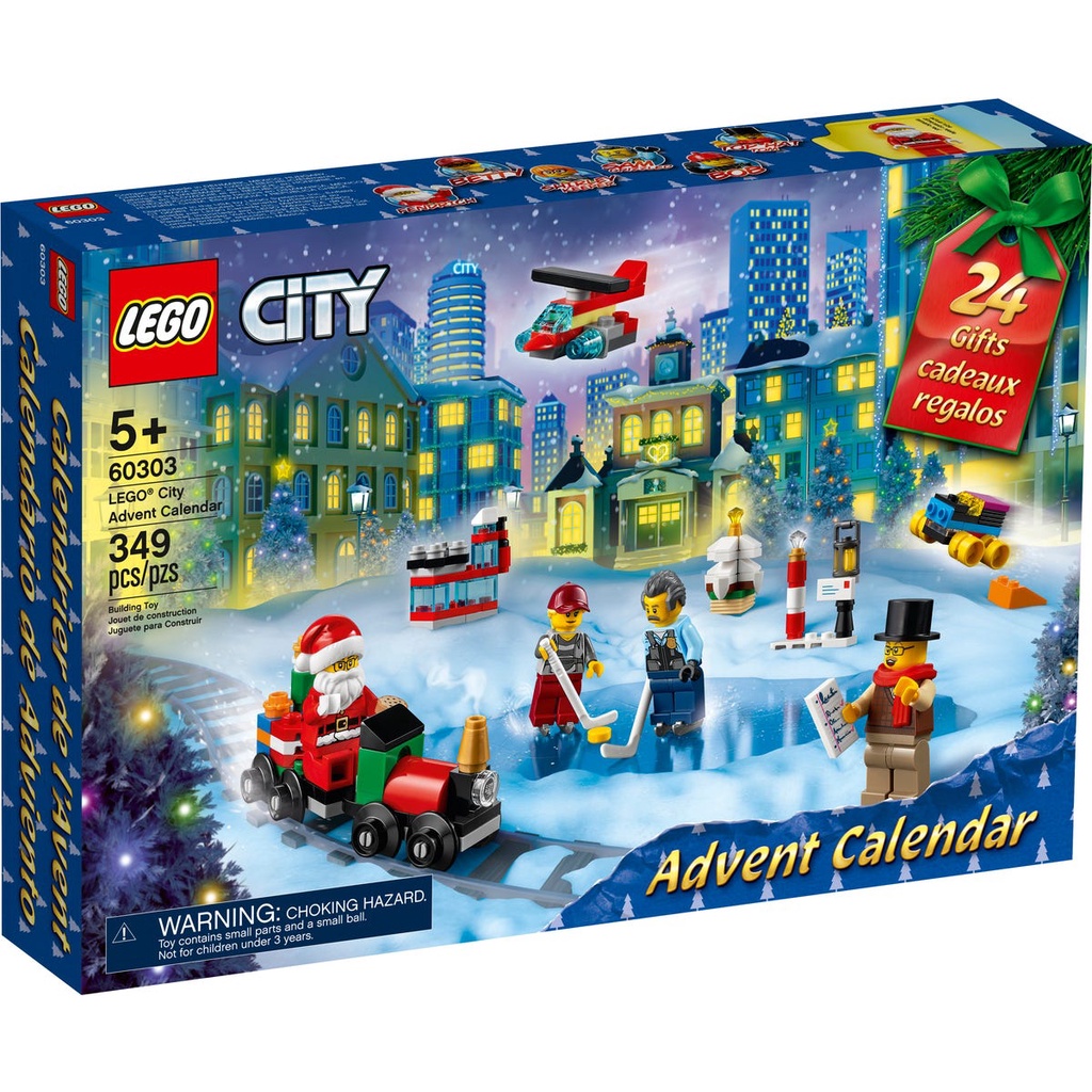 【台中翔智積木】LEGO 樂高 CITY系列 60303 驚喜月曆 聖誕月曆 2021