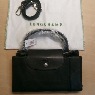 Longchamp Le Pliage Cuir 小羊皮折疊包