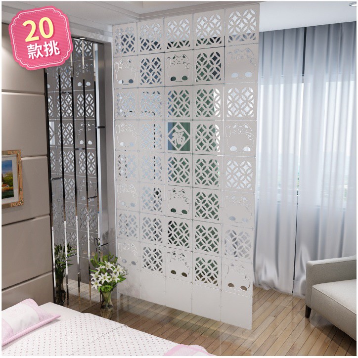 品風小舖 木塑板縷空懸掛隔間屏風 單塊小正方形 共20款 Pb7502 創意時尚家居客廳玄關臥室隔間隱私輕裝潢 蝦皮購物