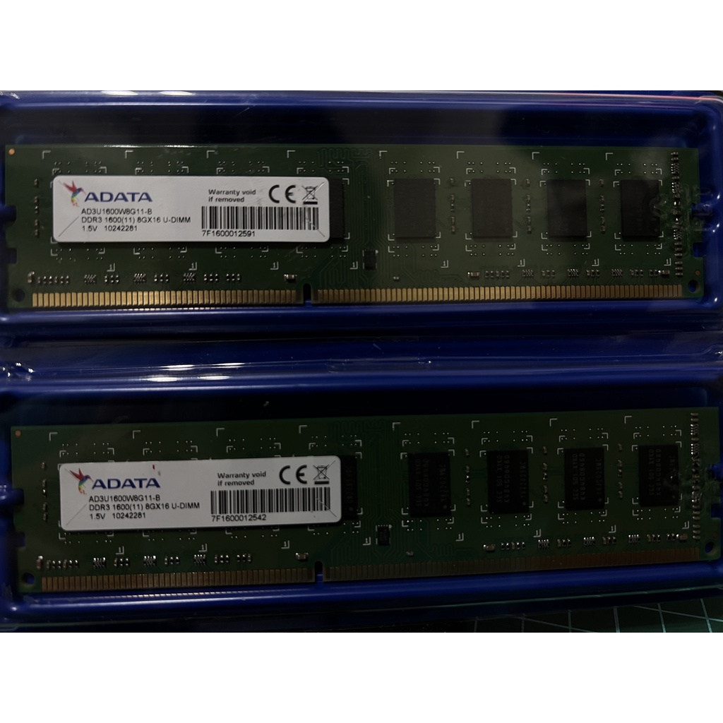 【好時光】ADATA DDR3 1600 8GB 雙面顆粒 終身保固 AD3U1600W8G11-B