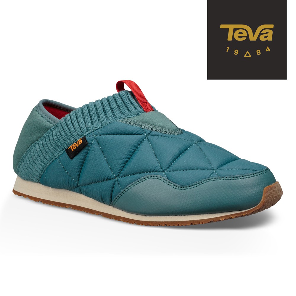 【TEVA】女 Ember Moc 防潑水菠蘿麵包鞋/休閒鞋/懶人鞋-水綠色 (原廠現貨)