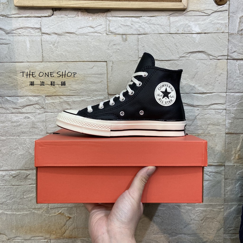 TheOneShop Converse 70s 1970s 黑色 荔枝紋 皮革 三星標 奶油底 復刻 170369C