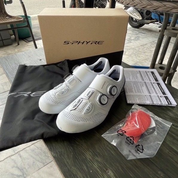 🚲廷捷單車🚲 Shimano 專業公路車鞋 S-PHYRE RC9 40號 白 一級公路車鞋