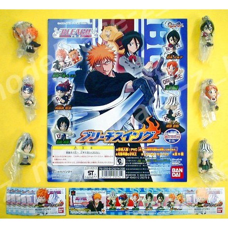 Bleach 死神鑰匙圈吊飾全6種 黒崎一護石田雨龍井上織姫浦原喜助阿散井戀次朽木露奇亞 蝦皮購物