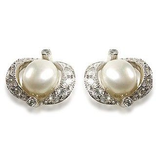小樂珠寶【戴起來超美】7mm頂級天然珍珠耳環耳針式【銷售第8名款】