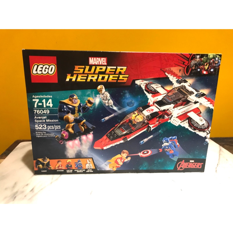 ⚠️全新現貨⚠️正版LEGO樂高76049漫威超級英雄 復仇者聯盟 驚奇隊長 薩諾斯 馬克39 美國隊長噴射機太空任務