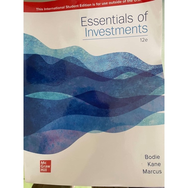 保留中 勿下單 Essentials of Investments 12e 投資學12版