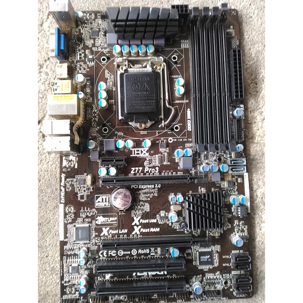 華擎 ASROCK Z77 Pro3 1155 腳位可超頻高階主機板 良品