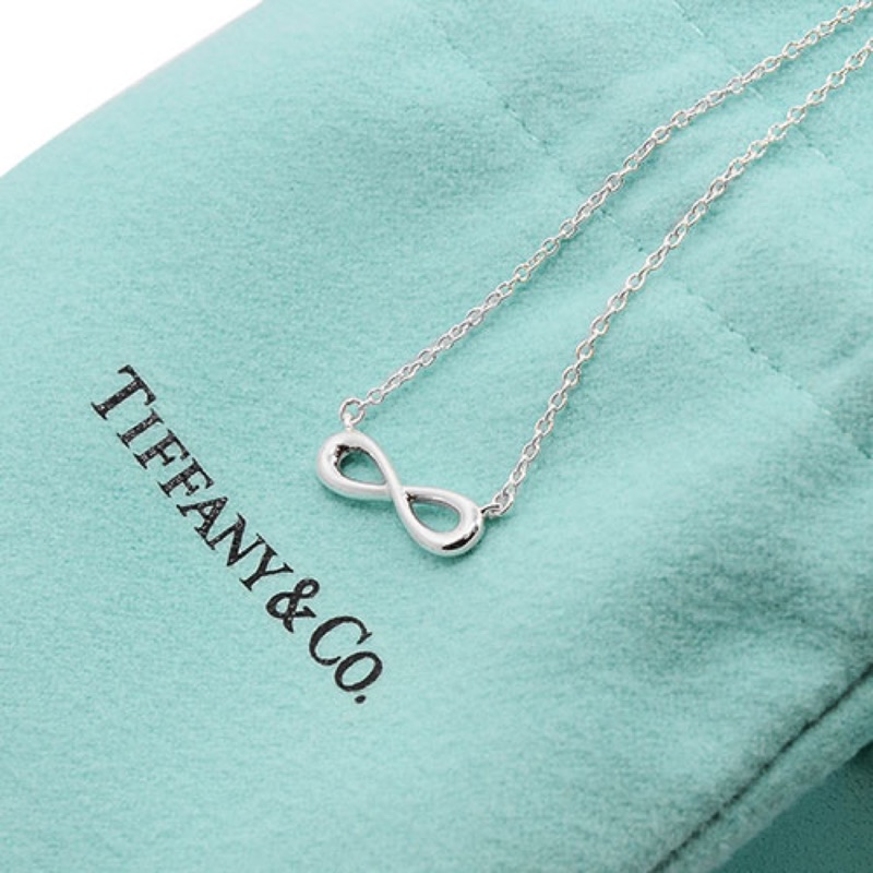 Tiffany&amp;Co. Infinity 經典永恆無限純銀項鍊 可議價