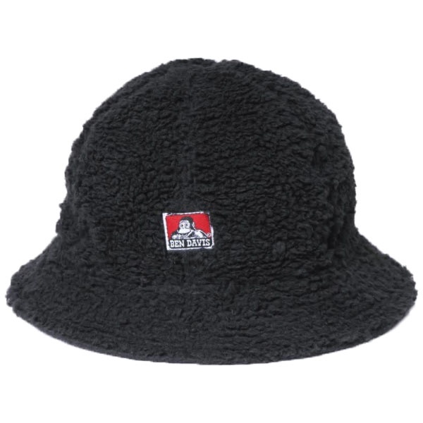 BEN DAVIS BDW-8637-01 BOA REVERSIBLE HAT 羊羔毛配尼龍 雙面 漁夫帽 (黑色)