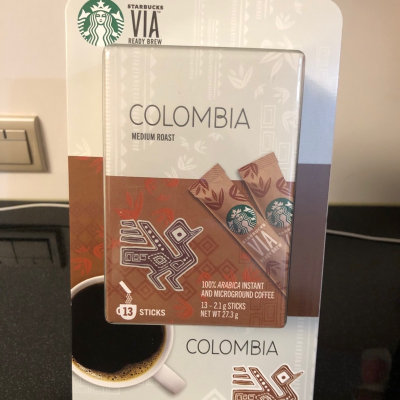Starbucks 星巴克 哥倫比亞VIA 即溶磨研咖啡 2.1克*26包/組