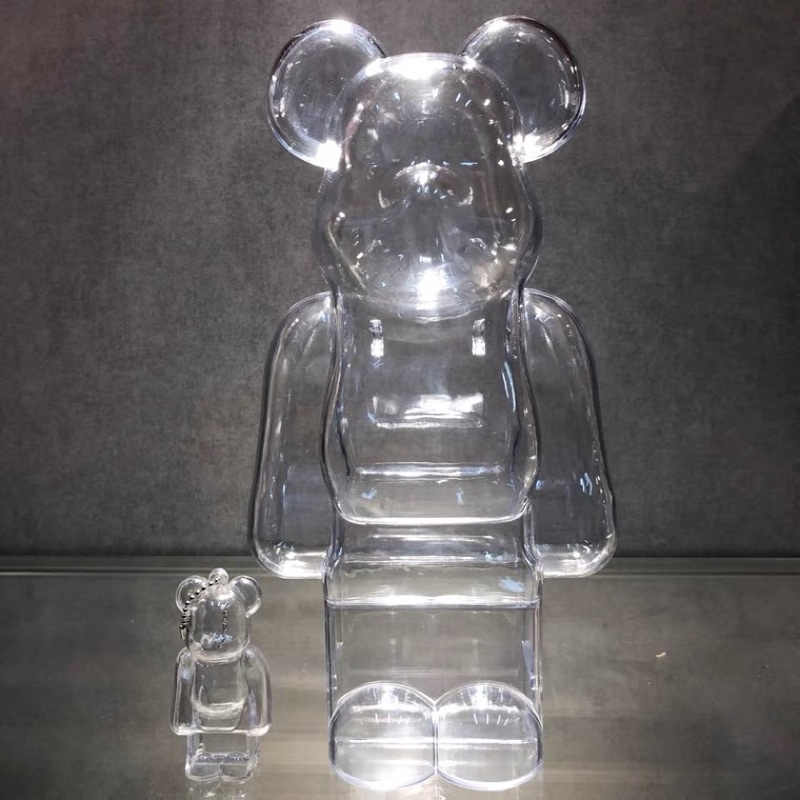 🔥獨家400% Bearbrick 熊型 保護殼 磁吸 展示盒 收納 高清透光 背帶 庫柏力克熊 積木熊