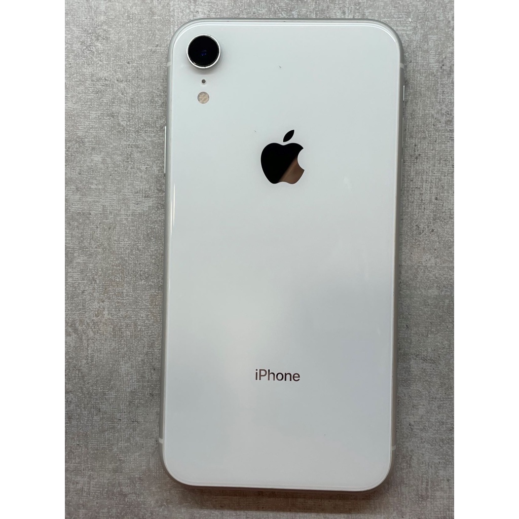 【實體店面】二手iPhoneXR 128白無傷功能正常有換過電池