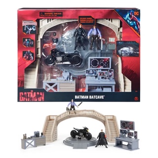 BATMAN 蝙蝠俠 電影版4吋蝙蝠俠 可動人偶場景組 蝙蝠洞 企鵝人 DC 正義聯盟 超級英雄 公仔 玩具