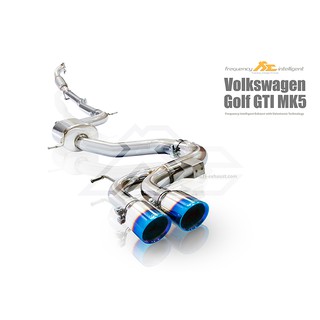 【YGAUTO】FI Volkswagen Golf GTi MK5 2003-2009中尾段閥門排氣管 全新升級 底盤