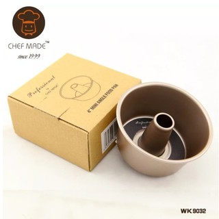 [臺灣現貨]Chefmade 學廚 4吋天使蛋糕模 固底圓形煙囪模 中空模 戚風蛋糕模 海綿蛋糕模【WK9032】模具