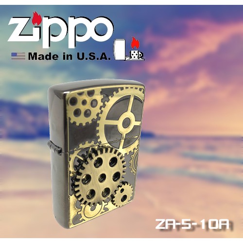 【富工具】美國原廠ZIPPO 防風打火機(贈送125ml打火機油) #ZA-5-10A