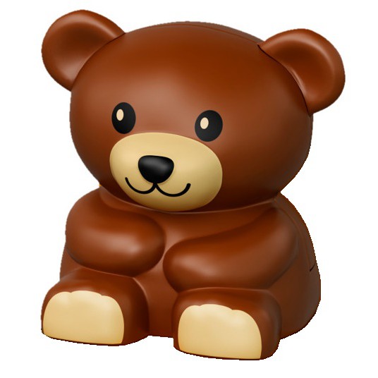 LEGO 樂高 Duplo 德寶 10833 紅棕色 泰迪熊 熊 動物 全新品, 參考 10553 10567