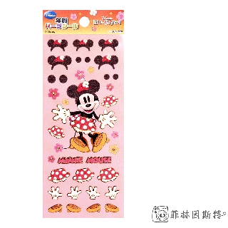 Disney 迪士尼 【 米妮 裝扮貼紙 】日本進口 Minnie DIY 佈置 變裝 裝飾貼紙 菲林因斯特
