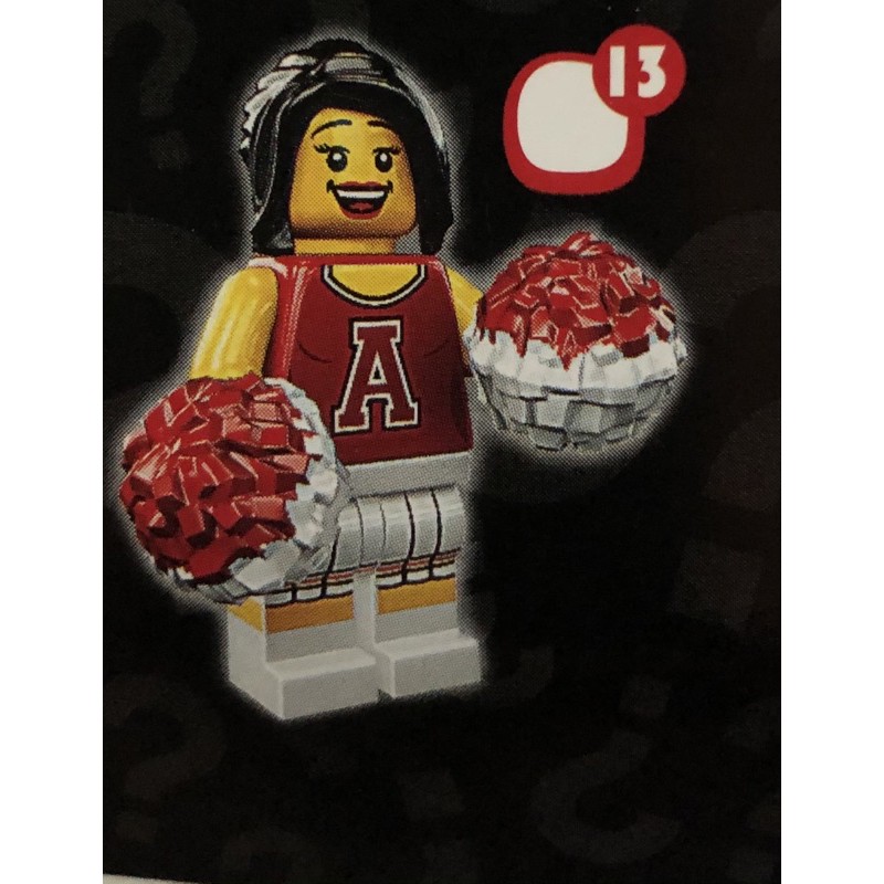 LEGO Minifigures Series 8 樂高8代 8833紅色啦啦隊員