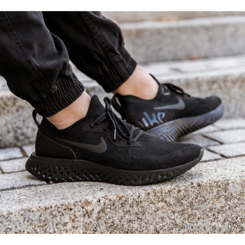 nike epic react flyknit junior black