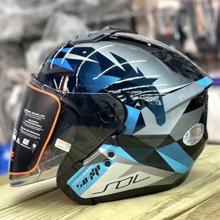 🛵大葉騎士部品 贈送頭套 免運 現貨 SOL SO-XP 獨角獸 黑綠 黑藍 SOXP 內墨鏡 半罩 安全帽 DOT