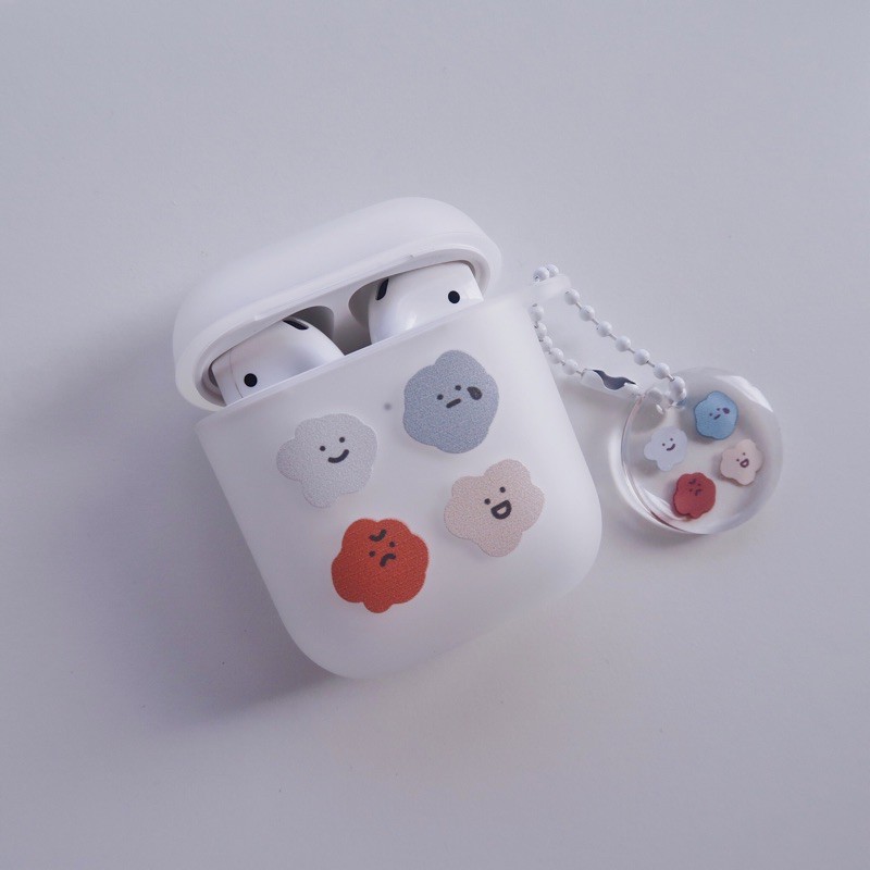 【方坊】AirPods 1/2/3/4 喜怒哀樂 耳機殼 藍芽耳機保護套 連體含吊飾 生日禮物