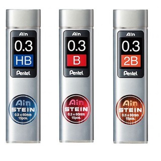 Pentel Ain STEIN 自動鉛筆芯_0.3mm (HB/B/2B) C273