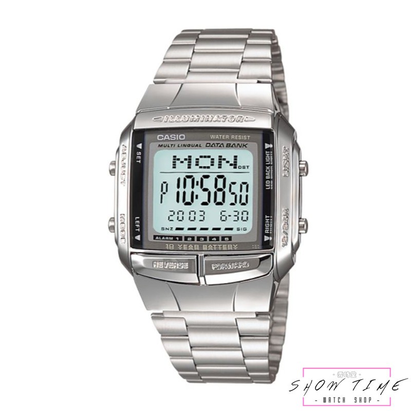 CASIO 卡西歐 經典 韓系 復古風 電子錶 不鏽鋼帶款 白面 銀色 DB-360-1A [ 秀時堂 ]