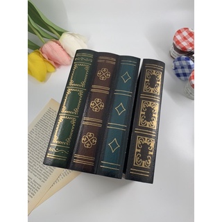 簡約復古 書本造型收納盒/攝影道具/全新