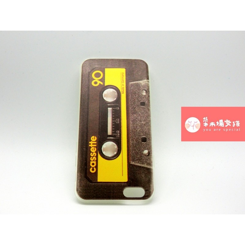 全新 IPHONE 6/6S 黃色復古錄音帶 手機殼(軟)