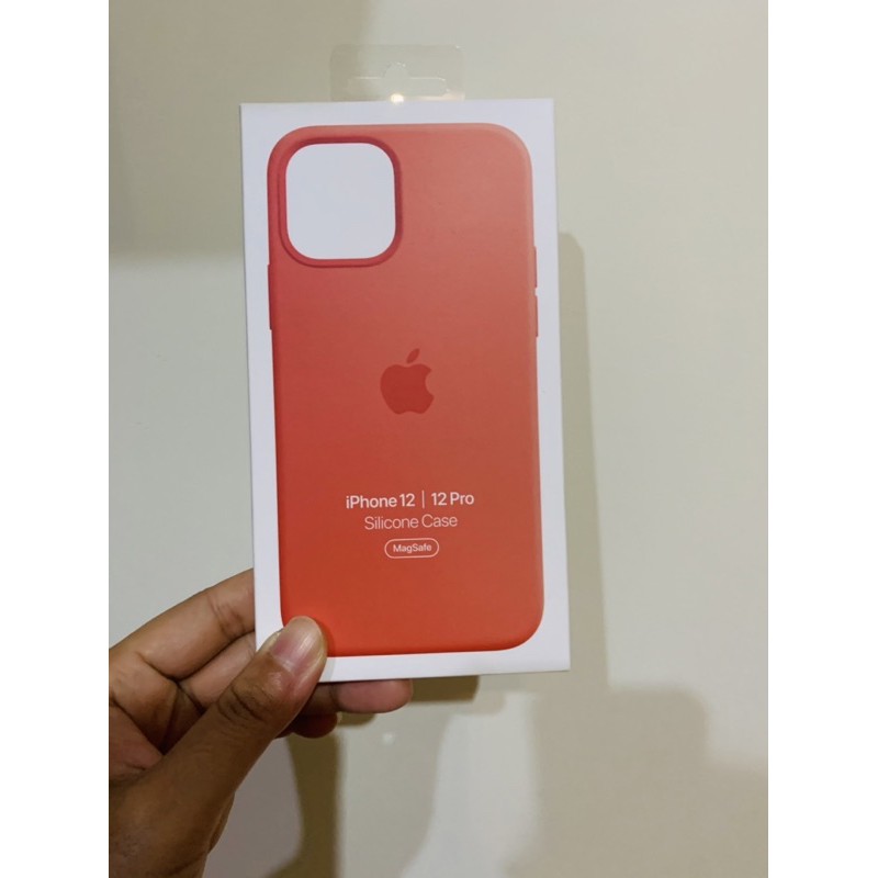 降價iphone 12 Pro Magsafe 矽膠保護殼粉橘色 Apple 原廠手機殼 蝦皮購物
