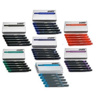【古今鋼筆】❤️‍🔥黑/藍到貨啦❤️‍🔥德國 LAMY T10 5入式 卡式墨水管 黑、藍黑、藍、土耳其藍、紅、綠、紫色