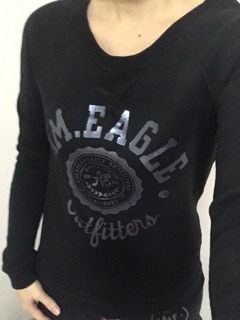 美國品牌 American Eagle 女美式老鷹長T 運動衫 現貨XXS號