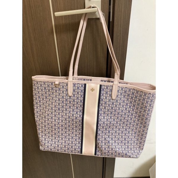 二手正品 tory burch GEMINI LINK托特包粉色