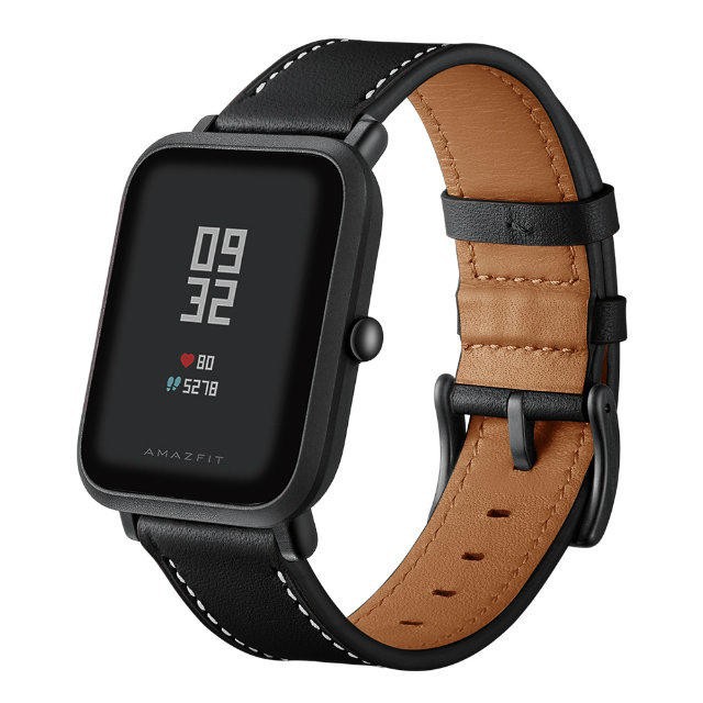 米動手錶真皮錶帶青春版amazfit 小米手錶錶帶20mm 头层牛皮米動腕帶替換錶帶 蝦皮購物