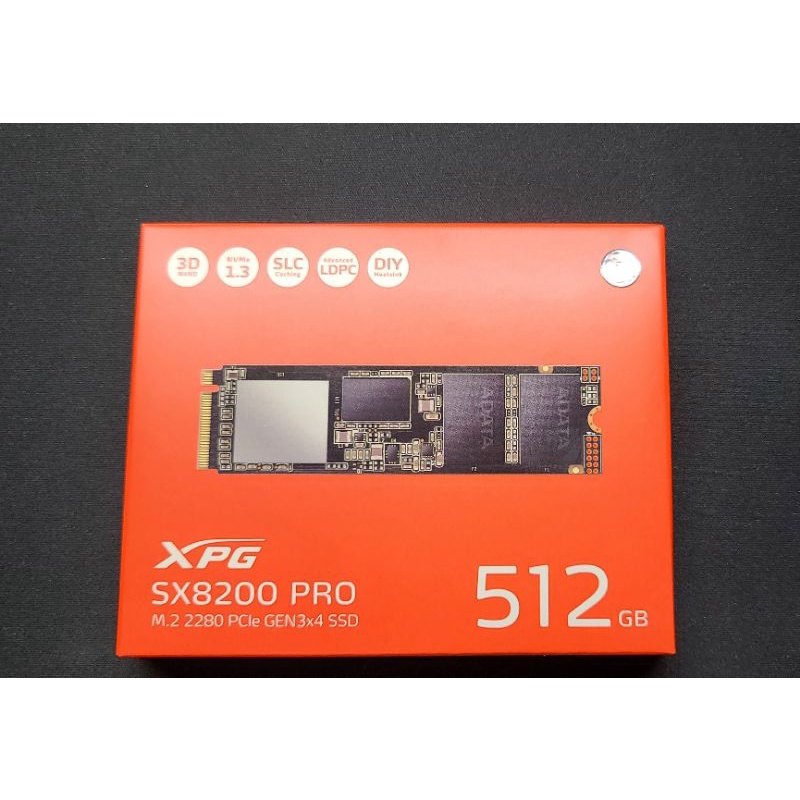 XPG Sx8200 Pro 512GB m.2 固態硬碟 SSD