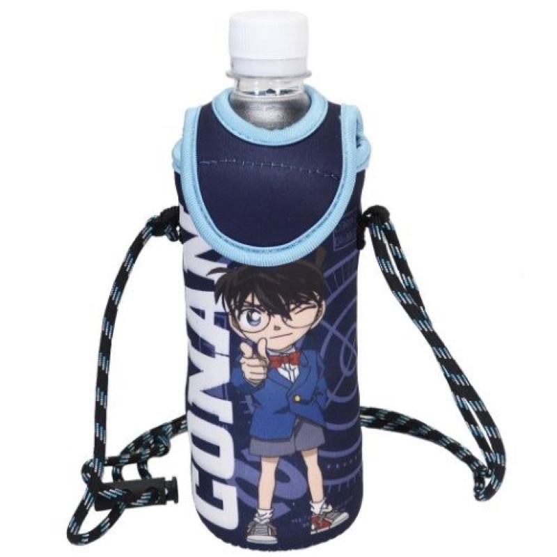 日本正版 名偵探柯南 DETECTIVL CONAN 柯南 水壺套 水瓶套 水壺袋 水瓶袋 保特瓶套 附掛繩