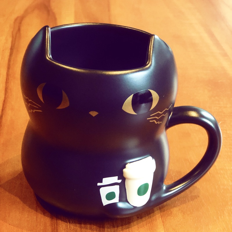 日本 星巴克 Starbucks 萬聖節 2019 限定 黑貓 馬克杯