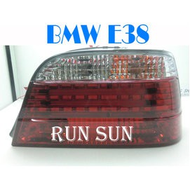●○RUN SUN 車燈,車材○● 全新 BMW 寶馬 E38 7系列 LED 光柱型 晶鑽紅白 尾燈