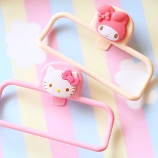 📣清倉特賣《喵頭~萌》∩My melody 美樂蒂∩毛巾架 掛勾 廚房用品 衛浴用品 抹布架 置物架