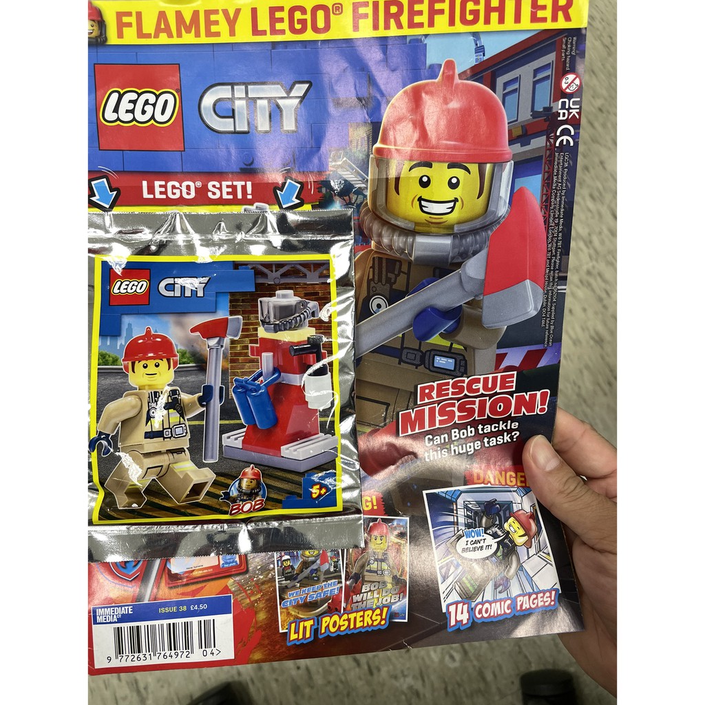 2021最新版 英文版 樂高Lego 城市系列 CITY 遊戲書 故事書 雜誌 漫畫 - 附人偶包